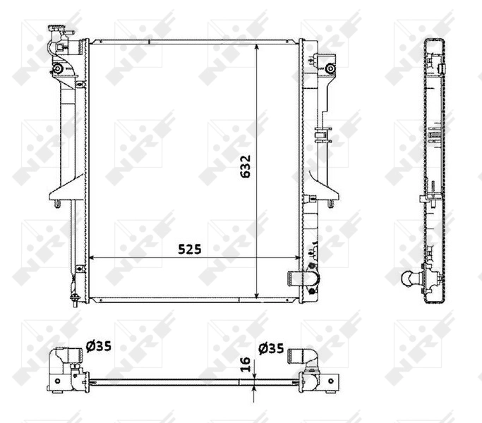 Comprar 53907 NRF Radiador de auto