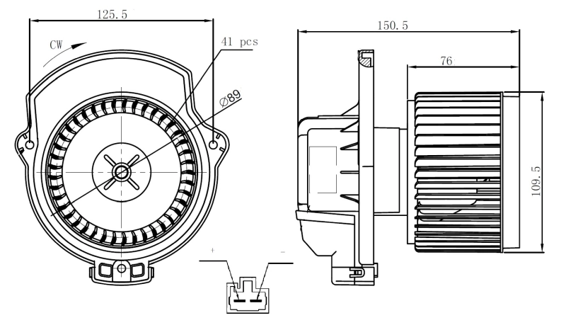 Ventilador habitáculo 34297 NRF