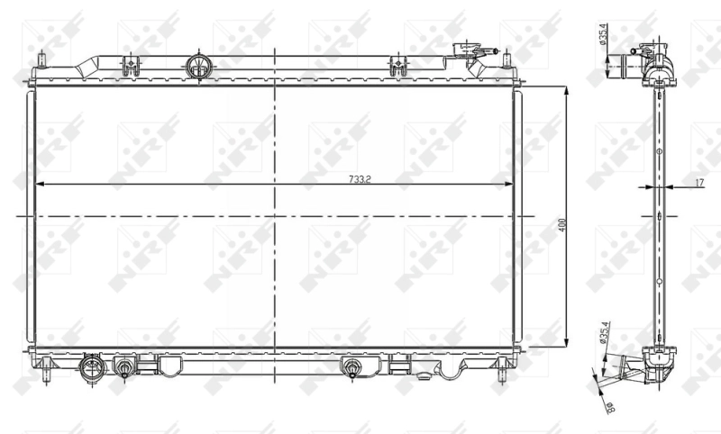Radiador 56080 NRF