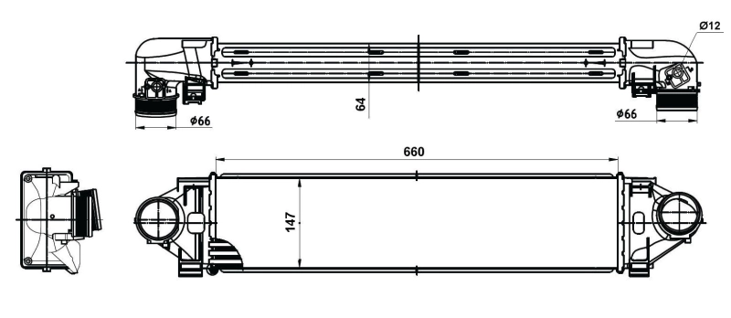 Intercooler 30394 NRF