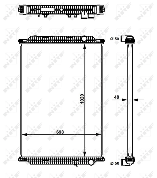 Radiador 509726 NRF