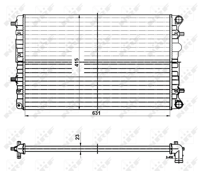 Radiador 50141 NRF