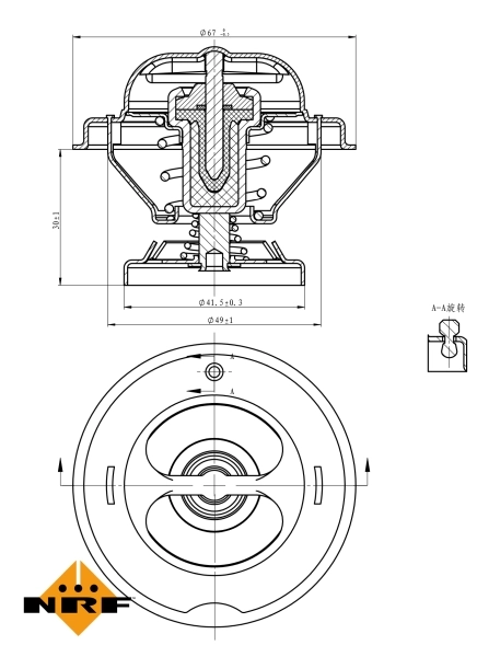 Termostato 725074 NRF