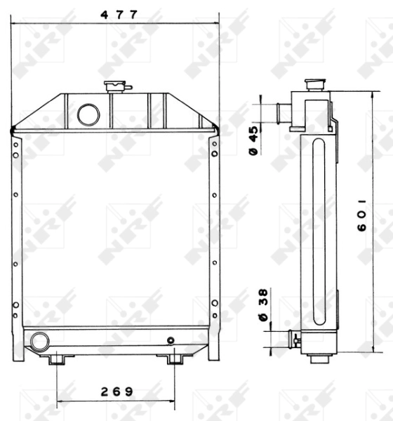 Comprar 1824627M91 Massey Ferguson Radiador de auto