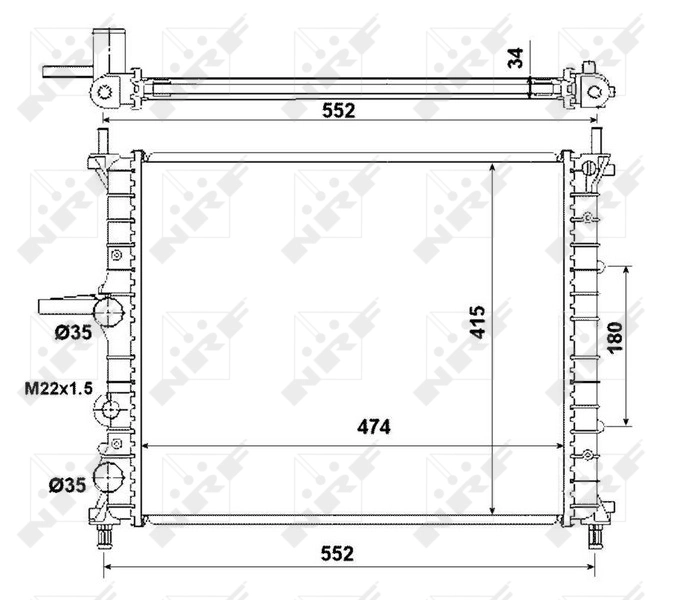 Comprar 53227 NRF Radiador de auto