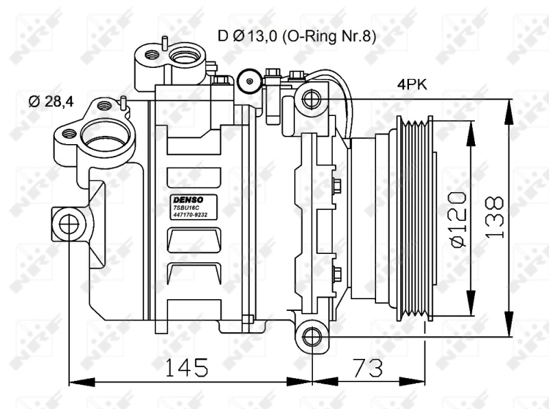 Compresor ac NRF 32519 precio, desde 222,93 EUR