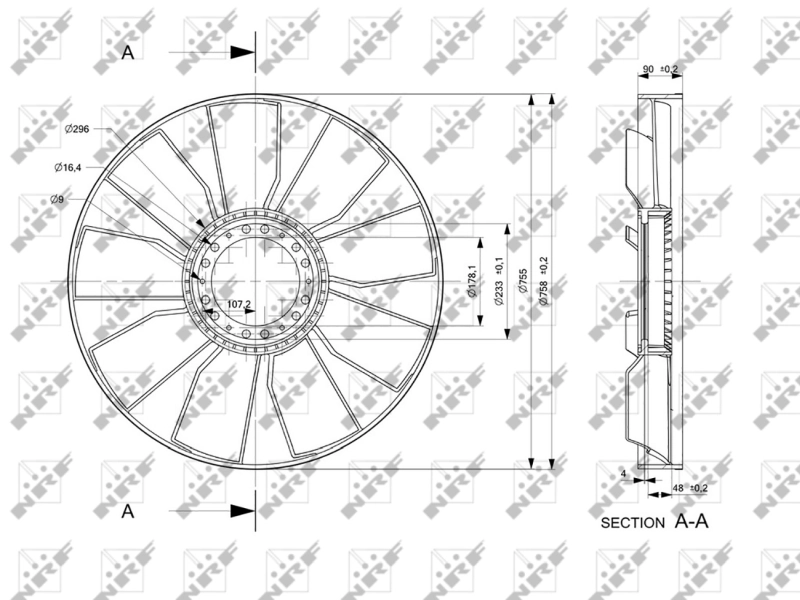 49813 NRF Ventilador del radiador