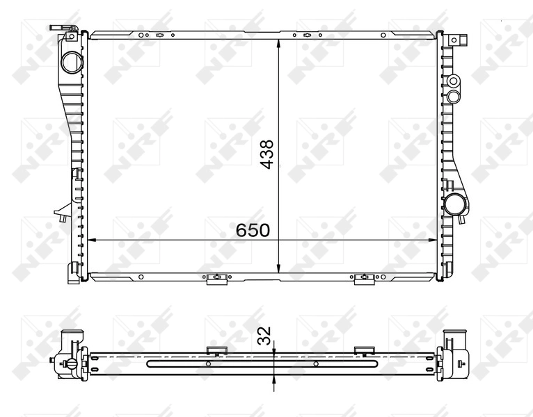 Radiador de água NRF 53722