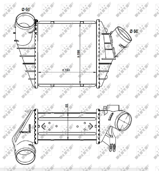 Intercooler 30848 NRF