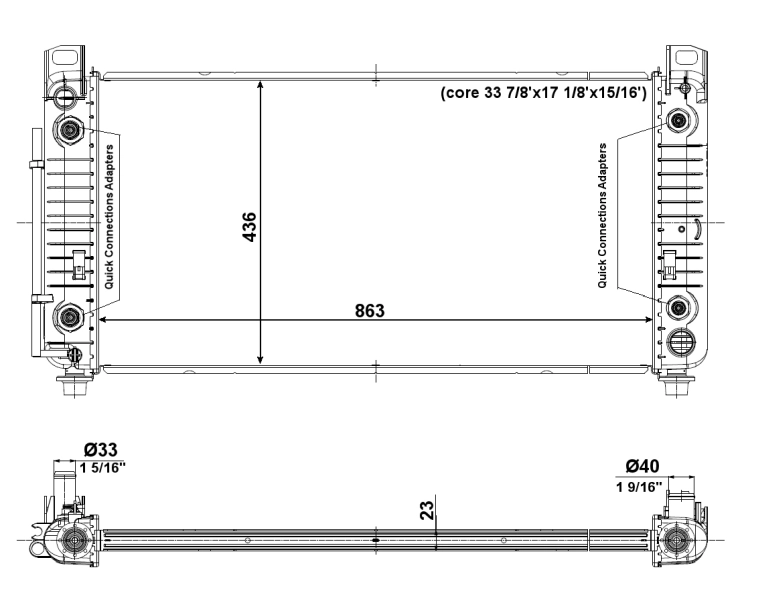 Radiador 56009 NRF