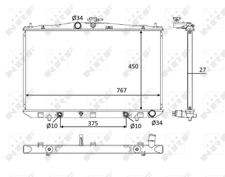 Comprar 58611 NRF Radiador de auto