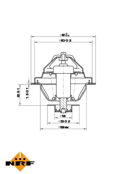 Termostato 725162 NRF