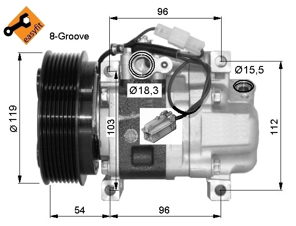 32688G NRF Compresor climatizador
