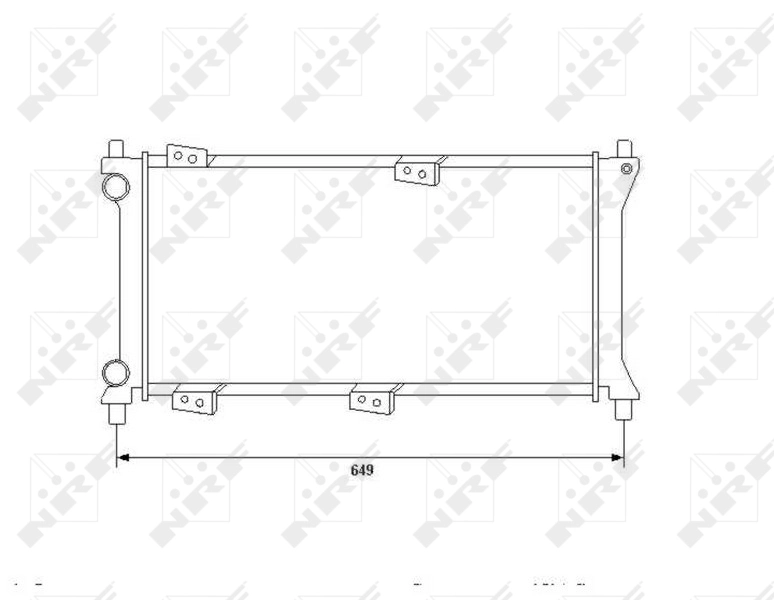 Radiador de água Fiat Panda I