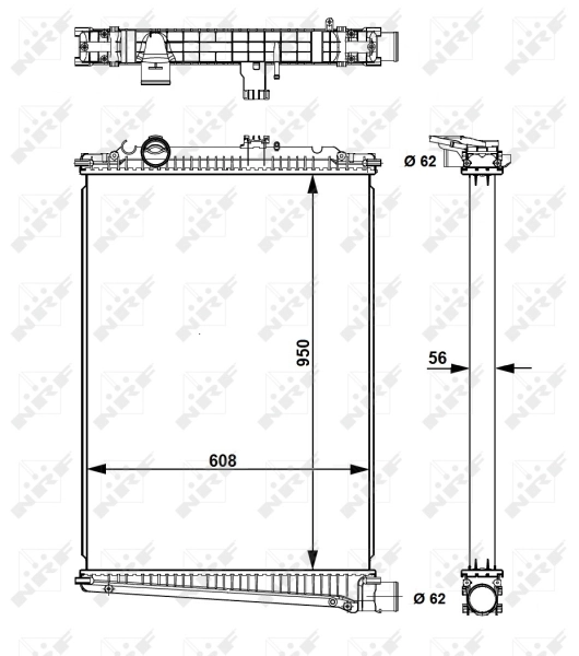Radiador 509679 NRF
