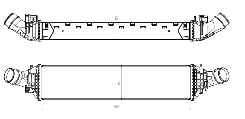 Intercooler 309047 NRF