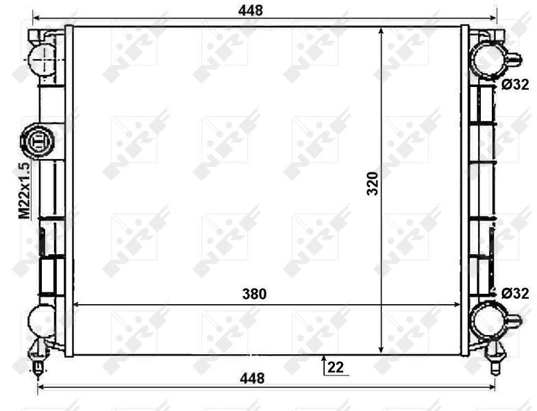 Comprar 50004 NRF Radiador de auto