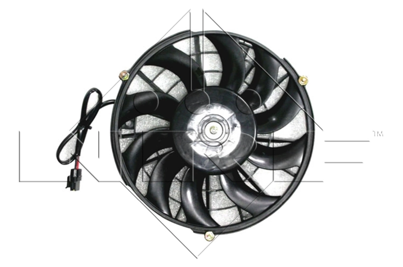 47483 NRF Ventilador eléctrico de aire acondicionado completo (motor y aspa)