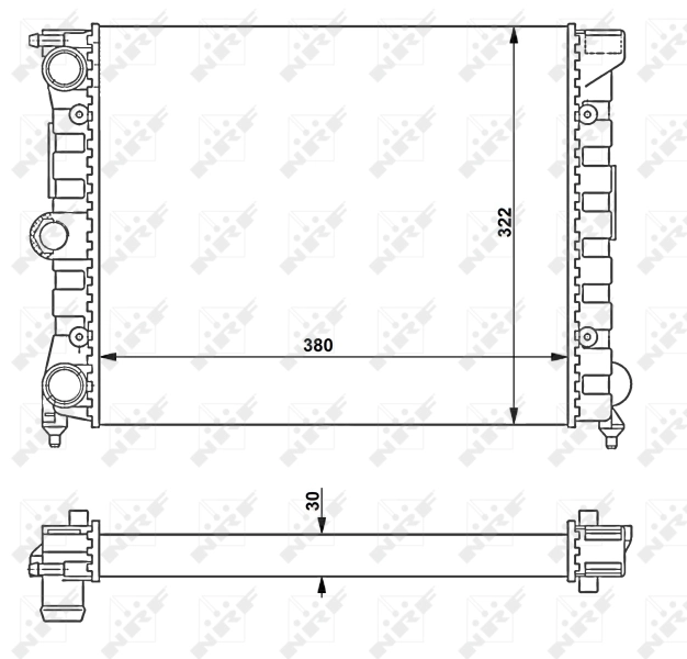 Comprar 58696 NRF Radiador de auto