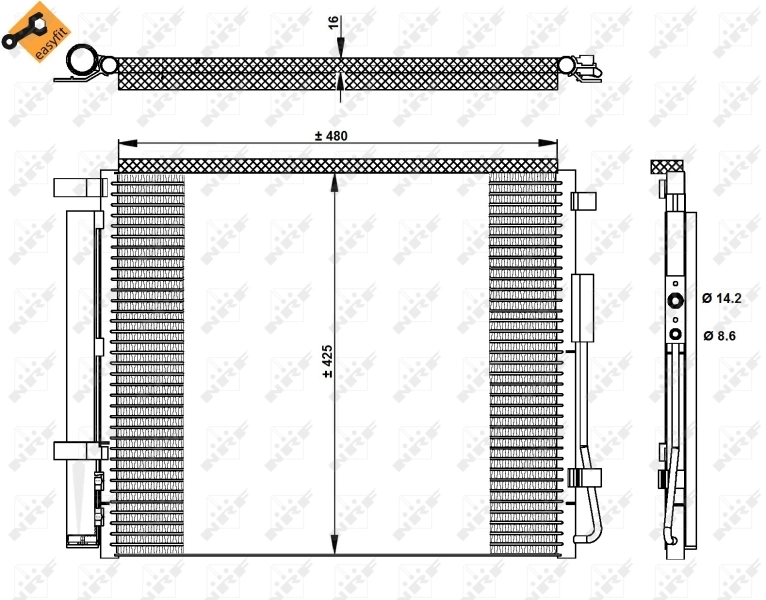 Comprar Condensador aire acondicionado Hyundai Santa Fe III DM