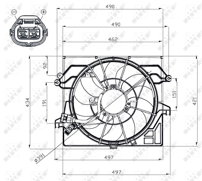 Comprar 47482 NRF Ventilador de radiador