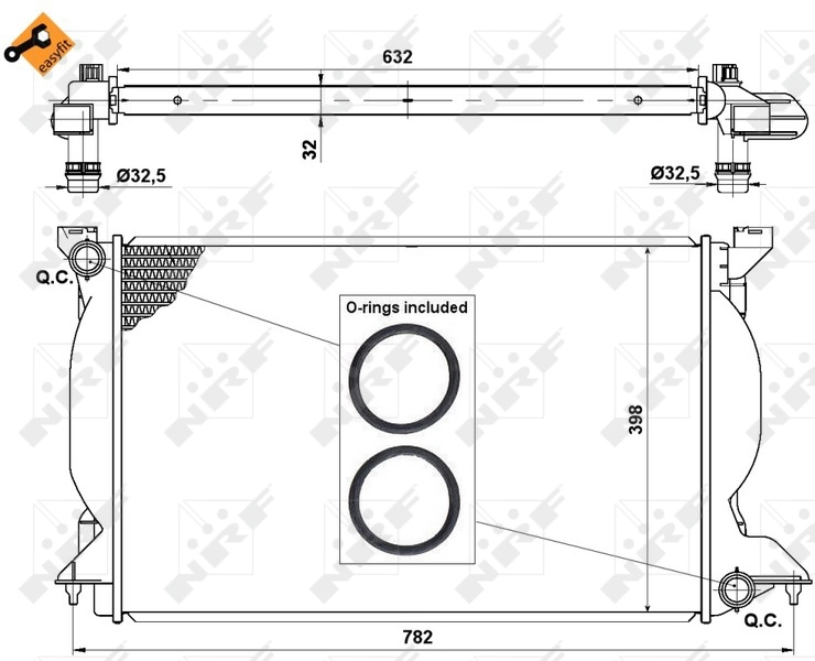 Radiador 50540 NRF