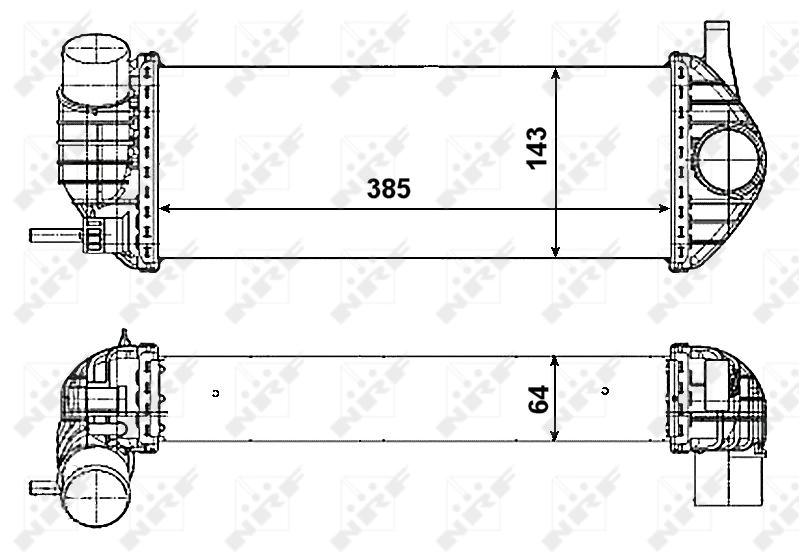 Intercooler 30468 NRF