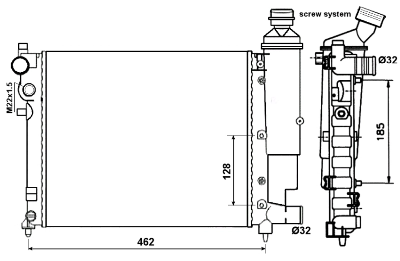 Comprar 58067 NRF Radiador de auto