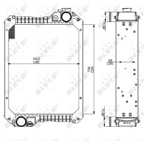 Comprar 54070 NRF Radiador de auto