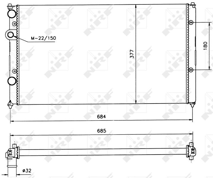 Comprar 58093 NRF Radiador de auto