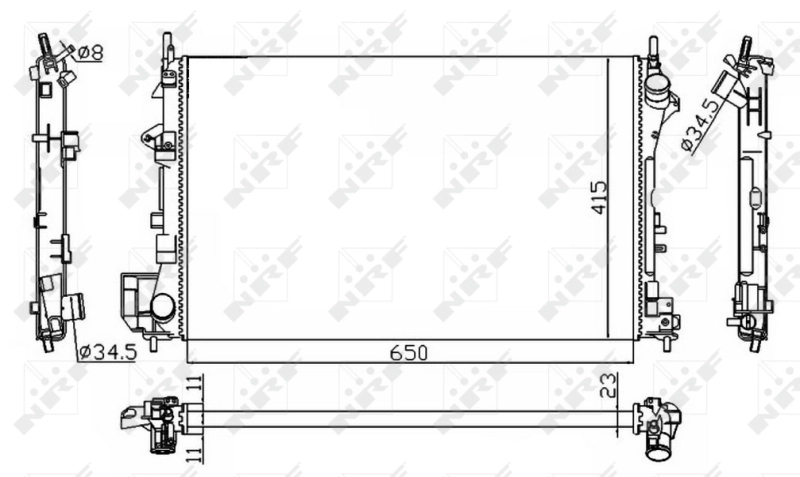 Comprar Radiador de refrigeración del motor Opel Vectra   a bajo precio