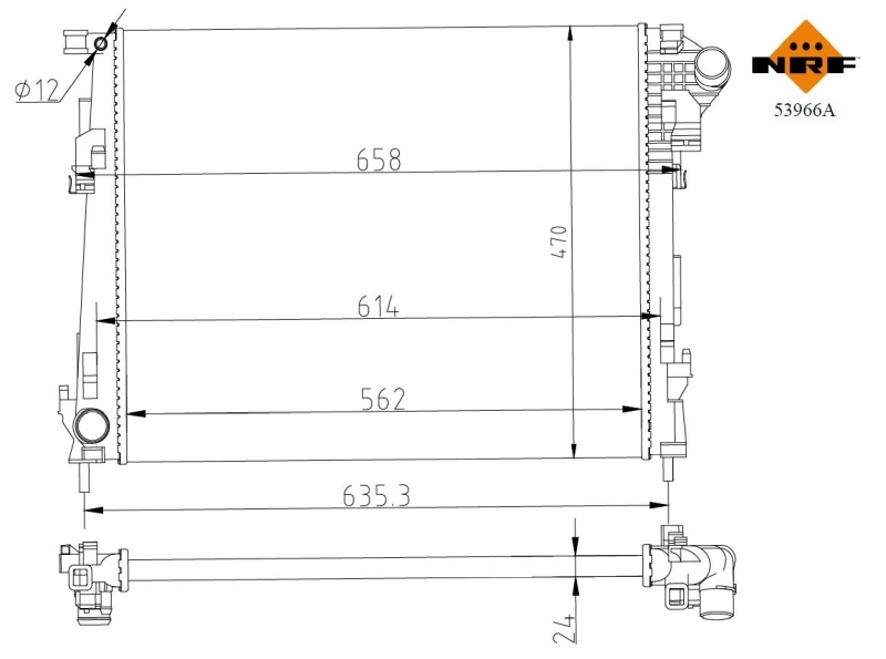 Radiador 53966 NRF
