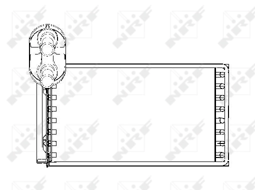 Comprar 53550 NRF Radiador calefacción