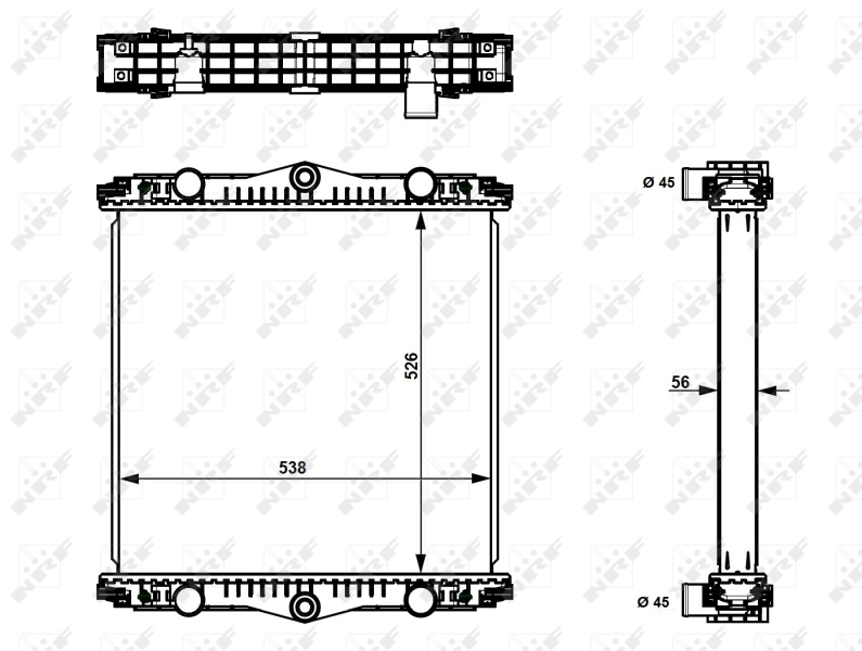 Radiador 1407721 DAF