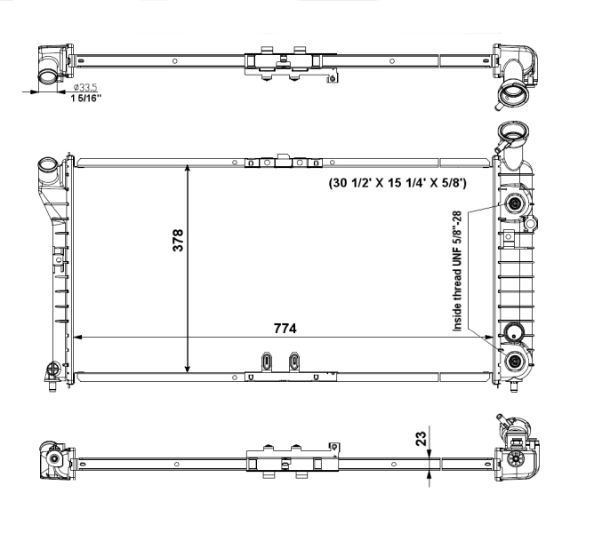 Radiador 56002 NRF