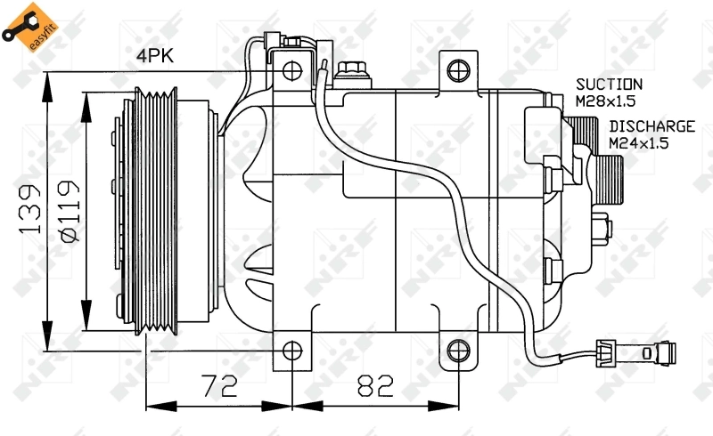 Compresor de ac NRF 32030