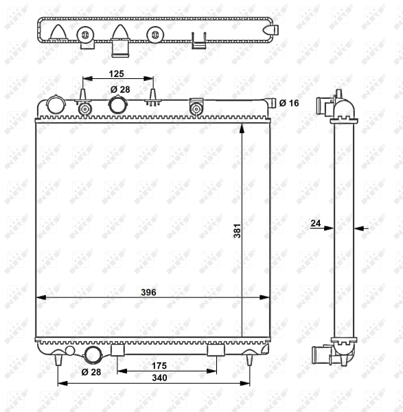 53837 NRF Refrigeración del motor