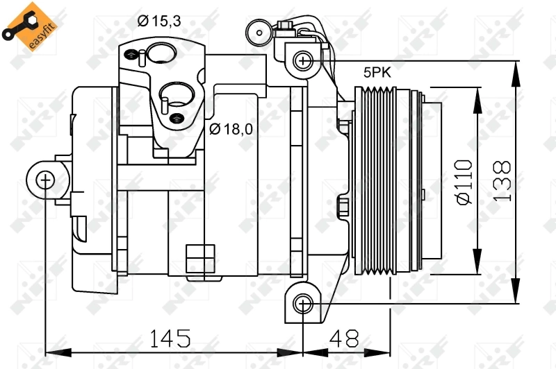 Compresor de ac NRF 32432