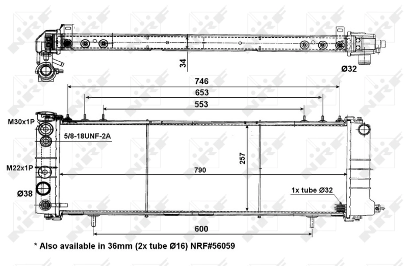 Radiador 50321 NRF