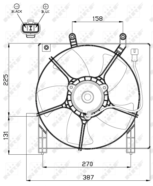 Ventilador del radiador NRF 47487 precio, desde 72,43 EUR