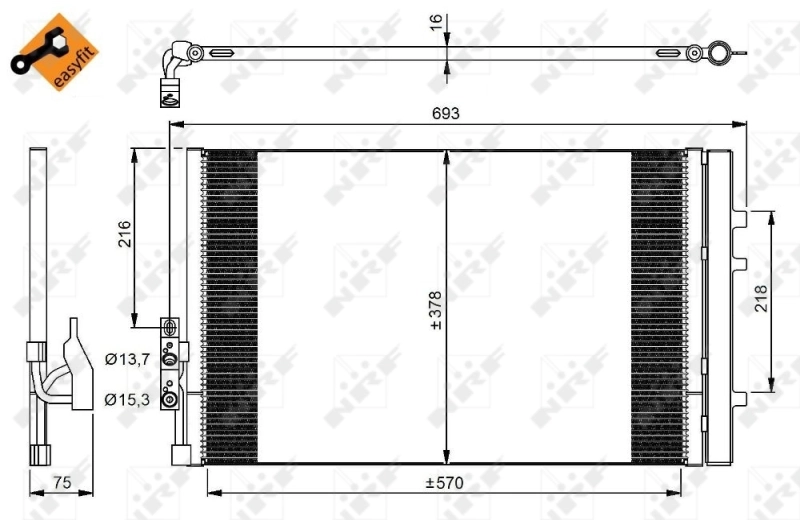 Aire acondicionado capacitor BMW X3 SUV (F25) (2010 - 2017) precio, desde 117,61 EUR