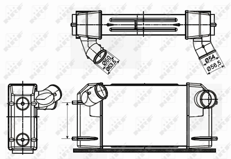 30355 NRF Radiador de intercooler