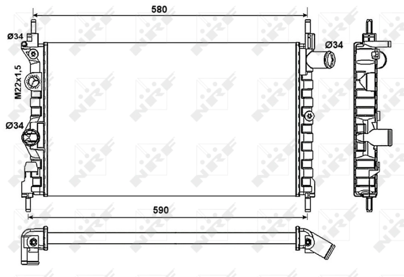 Comprar RA0200411 Jdeus Radiador de auto