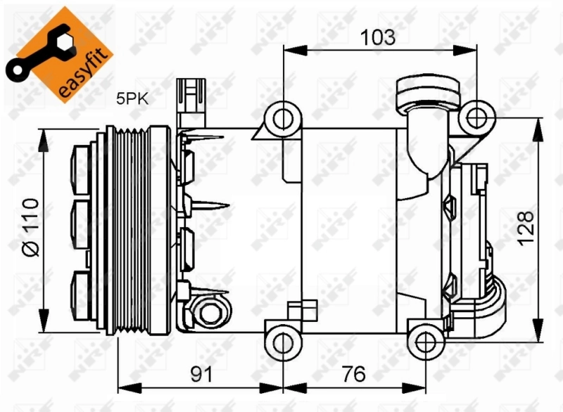 Compresor de ac NRF 32415