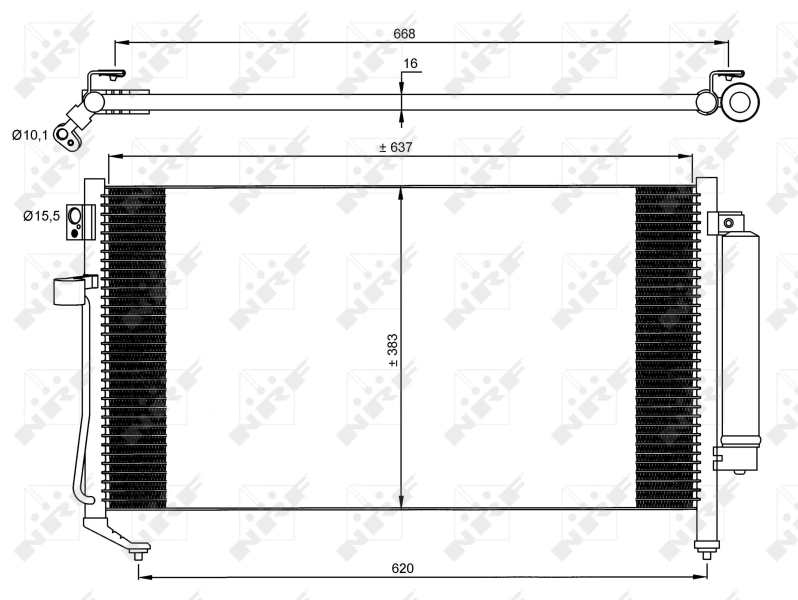 Aire acondicionado capacitor Subaru Forester II desde 108,23 €