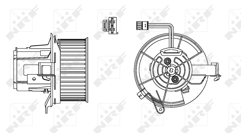 Ventilador habitáculo 34162 NRF