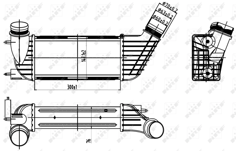Enfriador de aire de admisión NRF 30192