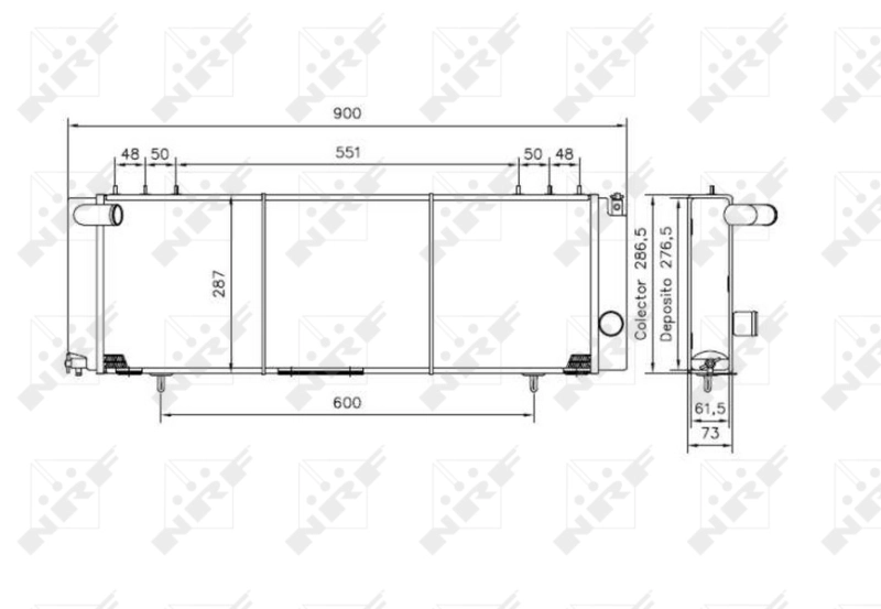Radiador 50231 NRF