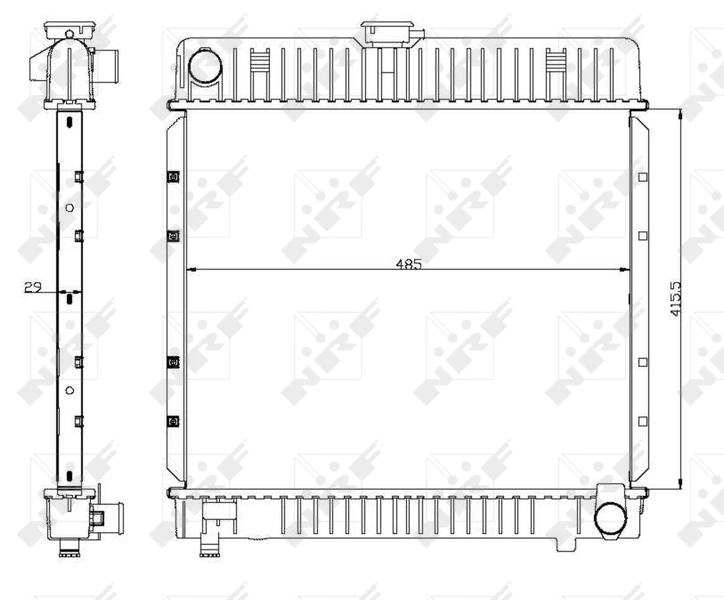 Radiador 504250 NRF