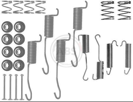 Kit de montaje de zapatas de freno traseras para Iveco Daily 